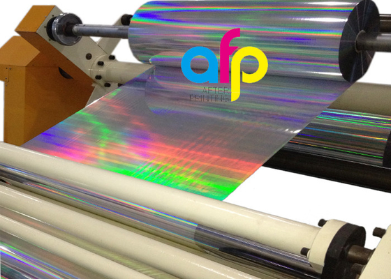 Фильм голографического термального слоения лазера пластиковый напечатанный металлизированный для упаковки подарка