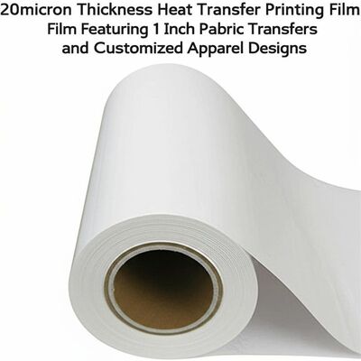 20micron Thickness Heat Transfer Printing Film Featuring 1 Inch Paper Core Ideal for Fabric Transfers and Customized Apparel Designs